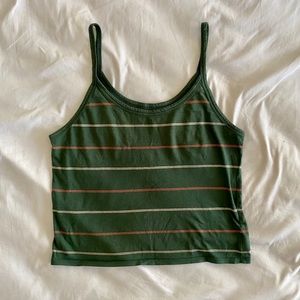 COPY - Green Striped Tank Top